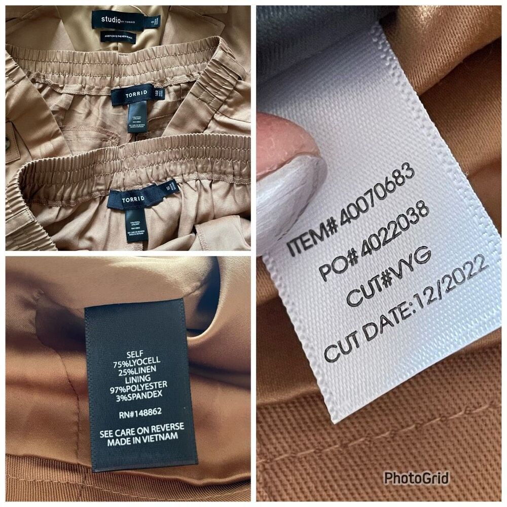 3 piece linen blend Torrid Studio set in tobacco brown size 0 16 and 14 (L/XL) - Picture 10 of 15